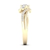 Thumbnail Image 3 of Previously Owned Diamond 3-Stone Ring 1/2 ct tw Round 10K Yellow Gold