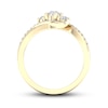 Thumbnail Image 4 of Previously Owned Diamond 3-Stone Ring 1/2 ct tw Round 10K Yellow Gold