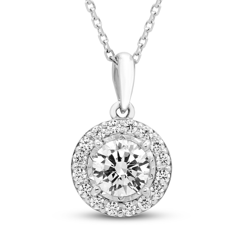 Previously Owned Diamond Necklace 1 ct tw Round 10K White Gold | Jared