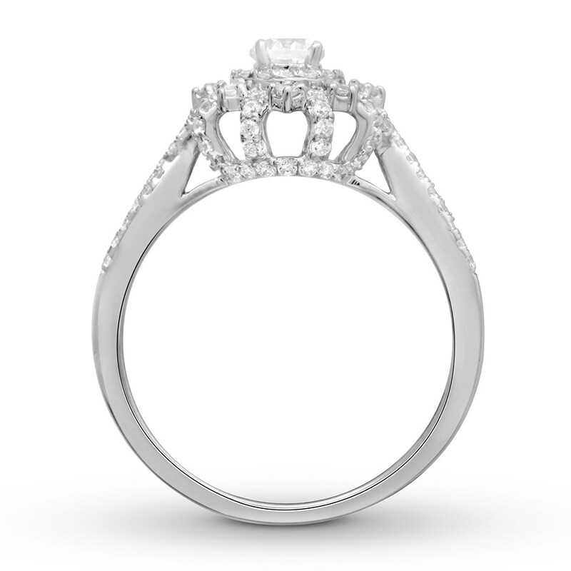 Main Image 2 of Previously Owned Diamond Engagement Ring 5/8 ct tw Round-cut 14K White Gold