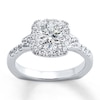 Thumbnail Image 3 of Previously Owned Hearts Desire Ring Setting 1/2 ct tw Diamonds 18K White Gold