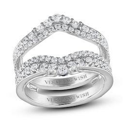 Previously Owned Vera Wang WISH Diamond Enhancer Ring 1 ct tw Round 14K White Gold