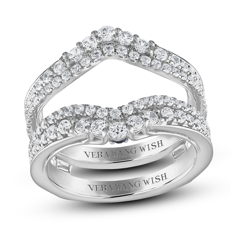 Main Image 1 of Previously Owned Vera Wang WISH Diamond Enhancer Ring 1 ct tw Round 14K White Gold