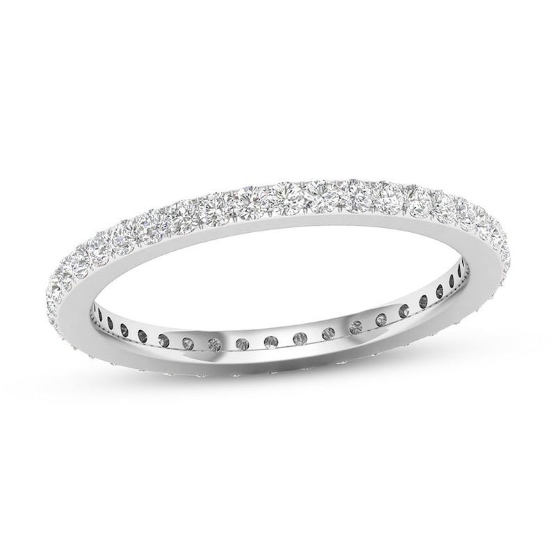 Main Image 1 of Previously Owned Diamond Eternity Band 1/2 ct tw Round 14K White Gold