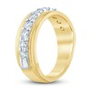 Thumbnail Image 2 of Previously Owned Men's Diamond Wedding Band 1 ct tw Round 14K Yellow Gold