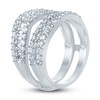 Thumbnail Image 2 of Previously Owned Diamond Insert Ring 1-1/4 ct tw Round/Baguette 14K White Gold