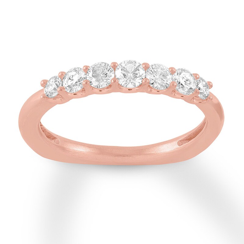 Main Image 1 of Previously Owned Hearts Desire Diamond Anniversary Ring 1/2 ct tw 18K Rose Gold