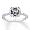 Thumbnail Image 1 of Previously Owned Colorless Diamond Ring Setting 1/3 ct tw Round 14K White Gold