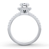 Thumbnail Image 2 of Previously Owned Colorless Diamond Ring Setting 1/3 ct tw Round 14K White Gold