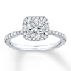 Thumbnail Image 3 of Previously Owned Colorless Diamond Ring Setting 1/3 ct tw Round 14K White Gold