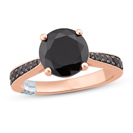 Previously Owned Pnina Tornai Bold Passion Diamond Engagement Ring 3-3/8 ct tw Round 14K Rose Gold