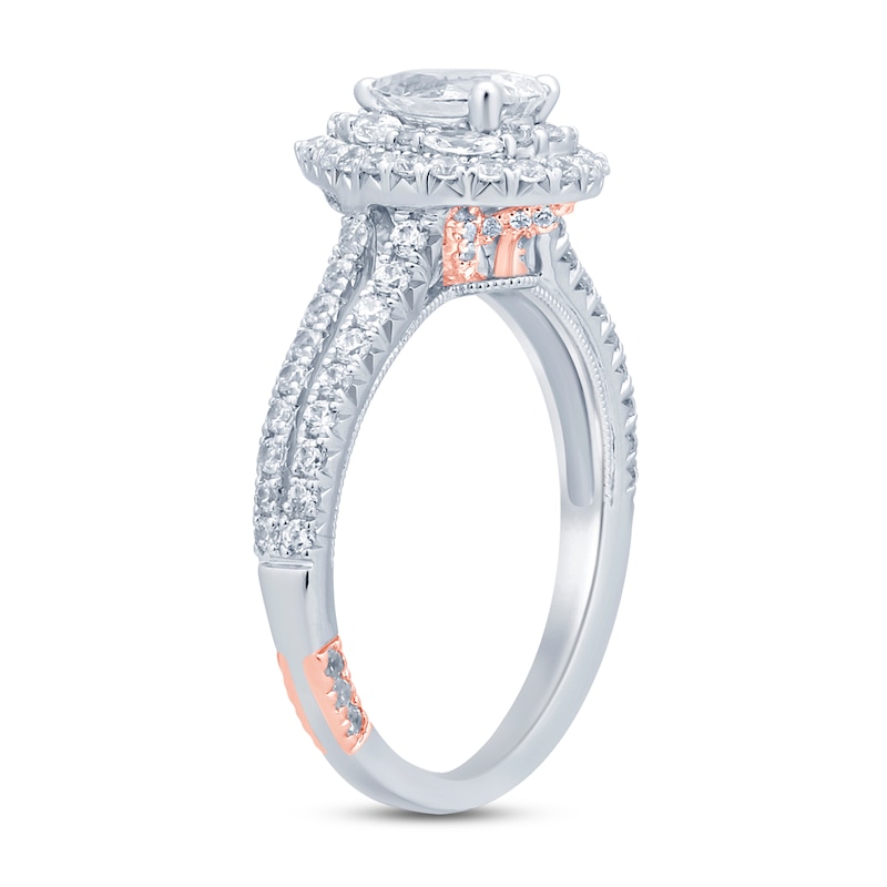 Main Image 2 of Previously Owned Pnina Tornai Can't Stop Loving You Diamond Engagement Ring 1-1/4 ct tw Pear-shaped/Marquise/Round 14K White Gold