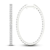 Thumbnail Image 1 of Previously Owned Lab-Grown Diamond Earrings 3 ct tw Round 14K White Gold