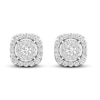 Thumbnail Image 4 of Previously Owned Lab-Grown Diamond Stud Earrings 1 ct tw Round 14K White Gold