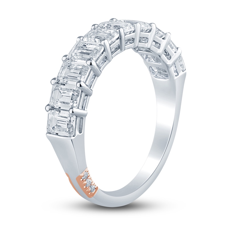 Main Image 2 of Previously Owned Pnina Tornai Lab-Grown Diamond Anniversary Band 2 ct tw Emerald 14K White Gold