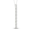 Thumbnail Image 2 of Previously Owned Lab-Grown Diamond Necklace 2 ct tw Round 14K White Gold
