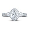Thumbnail Image 3 of Previously Owned Pnina Tornai Lab-Grown Diamond Engagement Ring 1-1/2 ct tw Oval/Round 14K White Gold