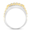 Thumbnail Image 3 of Previously Owned Diamond Wedding Band 1/2 ct tw Round 10K Two-Tone Gold