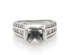 Thumbnail Image 1 of Previously Owned Diamond Engagement Ring Setting 3/4 ct tw 14K White Gold