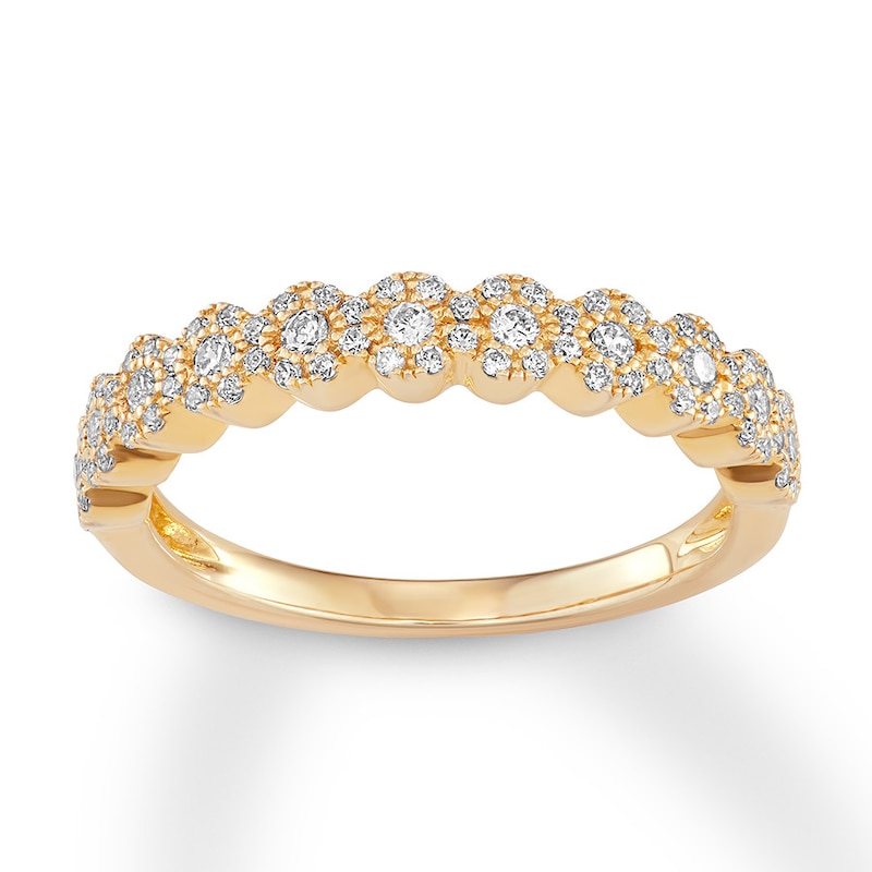 Main Image 1 of Previously Owned Diamond Stackable Ring 3/8 carat tw Round 10K Yellow Gold