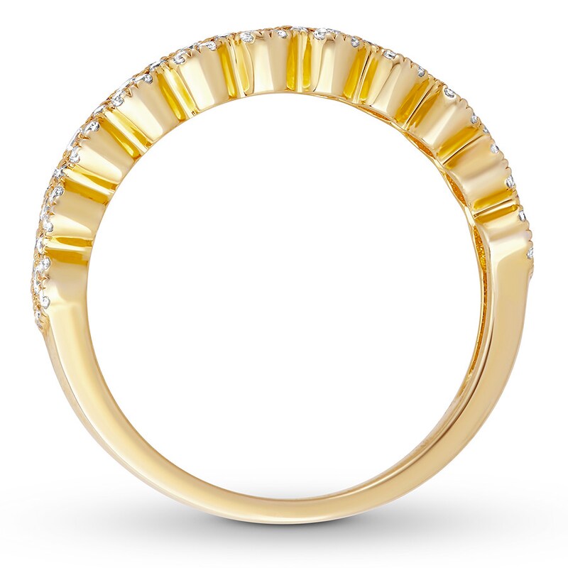 Main Image 2 of Previously Owned Diamond Stackable Ring 3/8 carat tw Round 10K Yellow Gold