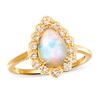 Thumbnail Image 1 of Previously Owned Le Vian Opal Ring 1/4 ct tw Diamonds 14K Honey Gold