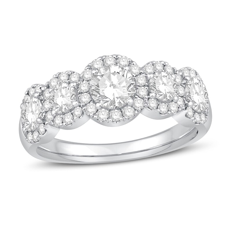 Main Image 1 of Previously Owned Diamond Ring 1-5/8 ct tw Round 14K White Gold