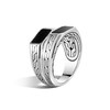 Thumbnail Image 3 of Previously Owned John Hardy Men's Classic Chain Stacked Signet Ring Sterling Silver