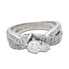 Thumbnail Image 1 of Previously Owned Diamond Bridal Set 1 ct tw Round 14K White Gold
