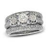 Thumbnail Image 1 of Previously Owned Diamond Bridal Set 1-7/8 ct tw Round 14K White Gold