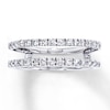 Thumbnail Image 1 of Previously Owned Diamond Enhancer Ring 1/2 ct tw Round-cut 14K White Gold