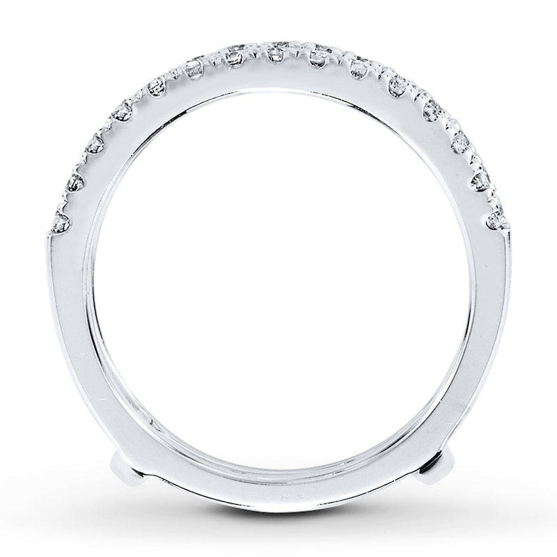 Main Image 2 of Previously Owned Diamond Enhancer Ring 1/2 ct tw Round-cut 14K White Gold