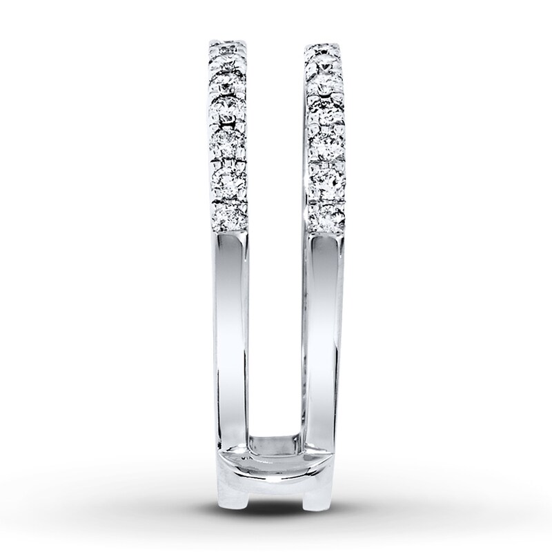 Main Image 3 of Previously Owned Diamond Enhancer Ring 1/2 ct tw Round-cut 14K White Gold