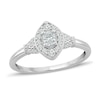 Thumbnail Image 1 of Previously Owned Diamond Promise Ring 1/3 ct tw Round/Oval 10K White Gold
