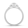 Thumbnail Image 3 of Previously Owned Diamond Promise Ring 1/3 ct tw Round/Oval 10K White Gold