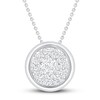 Thumbnail Image 1 of Previously Owned Diamond Necklace 1/4 ct tw Round 10K White Gold
