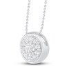 Thumbnail Image 2 of Previously Owned Diamond Necklace 1/4 ct tw Round 10K White Gold