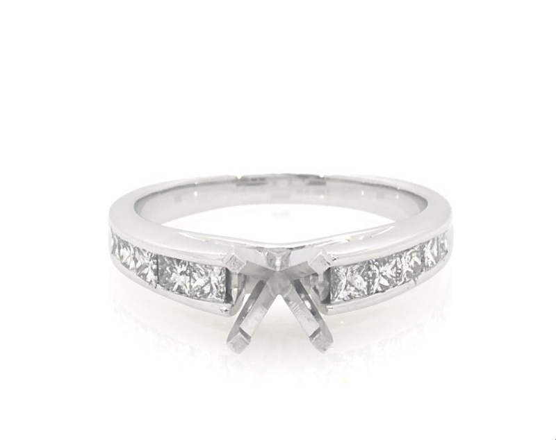 Main Image 1 of Previously Owned Diamond Engagement Ring 3/4 ct tw 14K White Gold