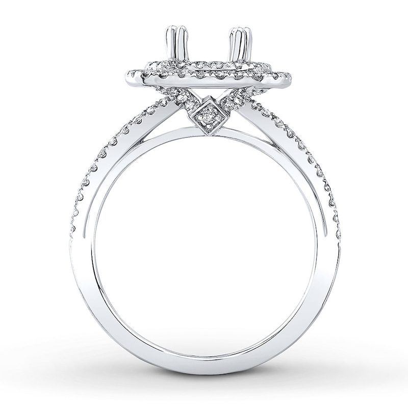 Main Image 2 of Previously Owned Natalie K Ring Setting 3/4 ct tw Diamonds 14K White Gold