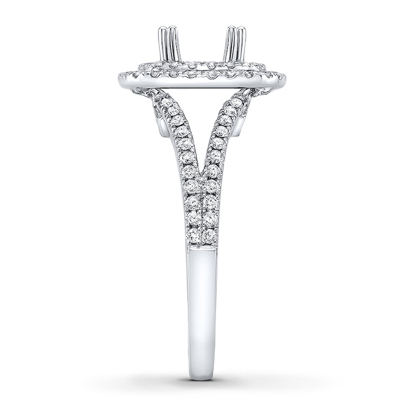 Main Image 3 of Previously Owned Natalie K Ring Setting 3/4 ct tw Diamonds 14K White Gold