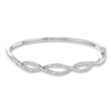 Thumbnail Image 1 of Previously Owned Diamond Bangle 1 ct tw Round 14K White Gold