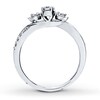Thumbnail Image 2 of Previously Owned Diamond Three-Stone Ring 1/3 ct tw Round-cut 14K White Gold