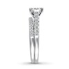 Thumbnail Image 3 of Previously Owned Diamond Bridal Set 7/8 ct tw Princess-cut 14K White Gold