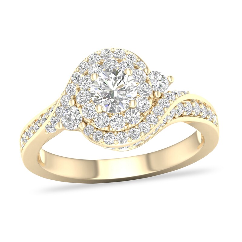 Previously Owned Diamond Ring 1 ct tw Round-cut 14K Yellow Gold