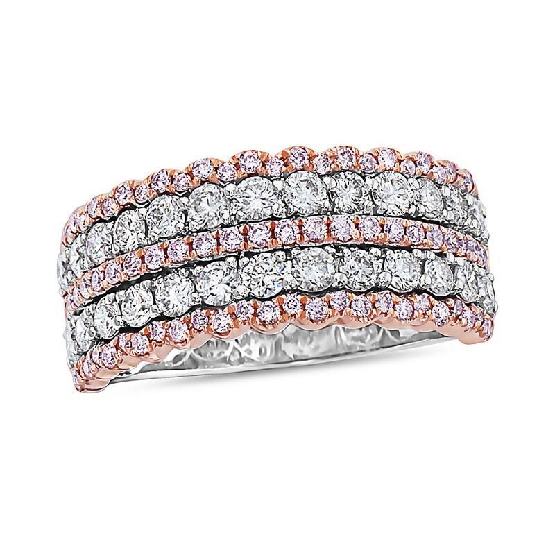 Main Image 1 of Previously Owned Diamond Anniversary Band 1 1/2 ct tw Round 14K Two-Tone Gold