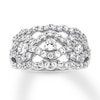 Thumbnail Image 1 of Previously Owned Diamond Anniversary Ring 1-3/8 carats tw Round 14K White Gold