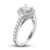 Thumbnail Image 2 of Previously Owned Vera Wang WISH Diamond Engagement Ring 1-1/2 ct tw Princess/Round 14K White Gold