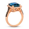 Thumbnail Image 3 of Previously Owned Le Vian Natural Blue Topaz Ring 5/8 ct tw Round 14K Strawberry Gold