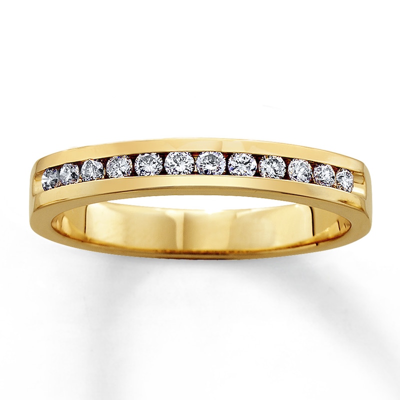 Main Image 1 of Previously Owned Diamond Anniversary Band 1/2 ct tw Round-cut 14K Yellow Gold