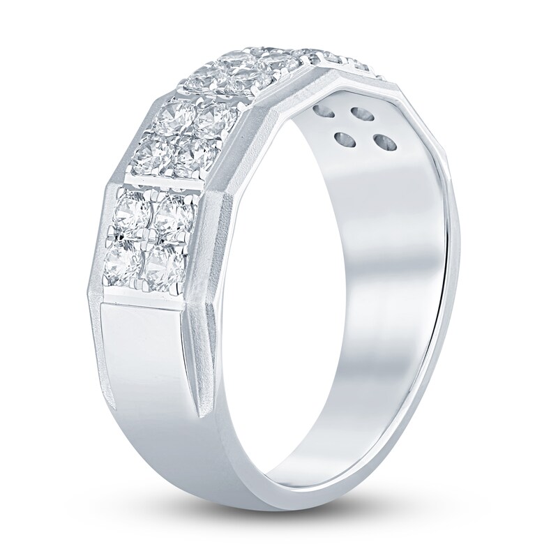 Main Image 2 of Previously Owned Men's Diamond Ring 1 ct tw Round 14K White Gold